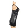 ROBE NOIR WETLOOK