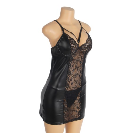 ROBE WETLOOK ET DENTELLE