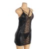 ROBE WETLOOK ET DENTELLE