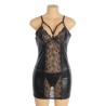 ROBE WETLOOK ET DENTELLE