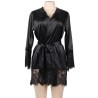 PEIGNOIR NOIR AVEC DENTELLE NOIR