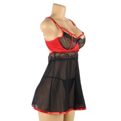 NUISETTE NOIR ET ROUGE AVEC ARMATURE