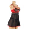 NUISETTE NOIR ET ROUGE AVEC ARMATURE