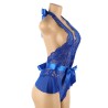 BODY BLEU TOUT EN DENTELLE
