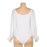 BODY BLANC MANCHE BOUFFANTE