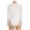 BODY BLANC MANCHE LONGUE EN DENTELLE