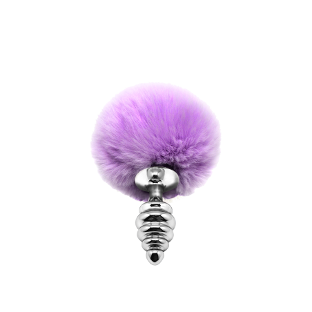 Metal Anal Fluffy Twist Plug S