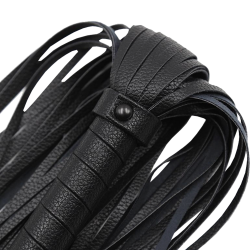 Flogger Long Leather noir