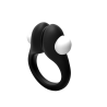 ZIPPY VIBRATING RING WITH BULLET - BLACK
