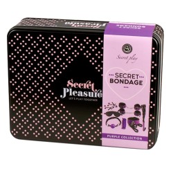 KIT BDSM NOIR ET VIOLET 8 PIÈCES