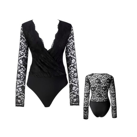 Chic body noir manche longue