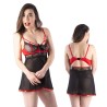 Oleta nuisette noir et rouge